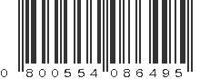 UPC 800554086495