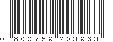 UPC 800759203963