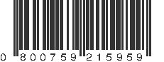 UPC 800759215959