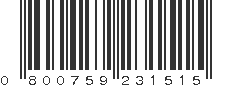 UPC 800759231515