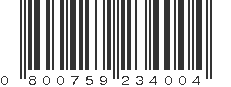 UPC 800759234004