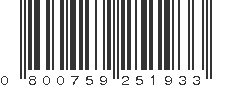 UPC 800759251933