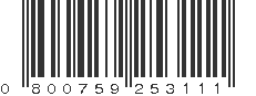 UPC 800759253111