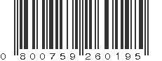 UPC 800759260195