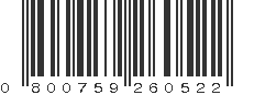 UPC 800759260522