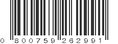 UPC 800759262991