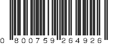 UPC 800759264926