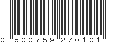 UPC 800759270101