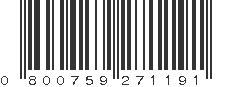 UPC 800759271191