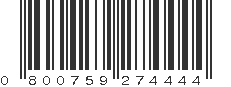 UPC 800759274444