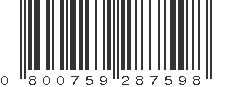 UPC 800759287598