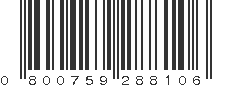 UPC 800759288106