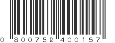 UPC 800759400157