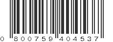 UPC 800759404537