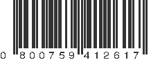 UPC 800759412617