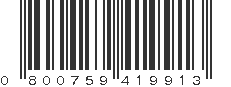 UPC 800759419913