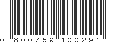 UPC 800759430291