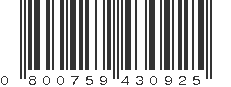 UPC 800759430925