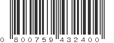 UPC 800759432400