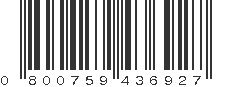 UPC 800759436927