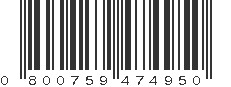 UPC 800759474950