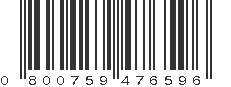 UPC 800759476596