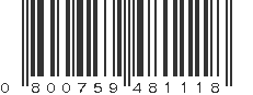 UPC 800759481118