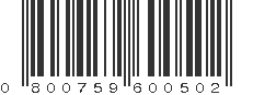 UPC 800759600502