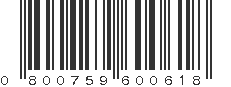 UPC 800759600618