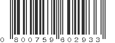 UPC 800759602933