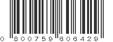 UPC 800759606429