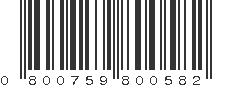 UPC 800759800582