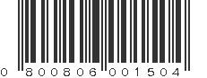 UPC 800806001504