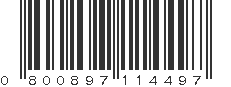 UPC 800897114497