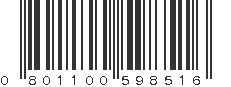 UPC 801100598516