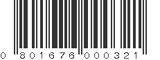 UPC 801676000321