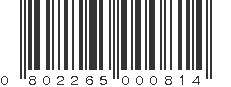 UPC 802265000814