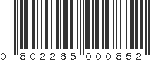 UPC 802265000852