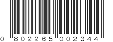 UPC 802265002344