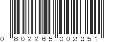 UPC 802265002351