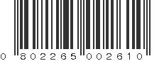 UPC 802265002610