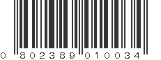 UPC 802389010034