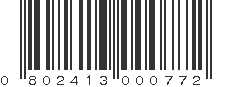 UPC 802413000772