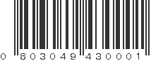 UPC 803049430001