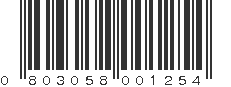 UPC 803058001254