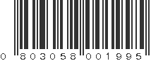 UPC 803058001995