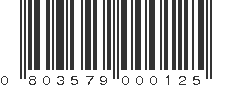 UPC 803579000125