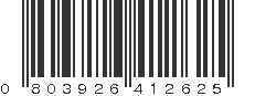 UPC 803926412625