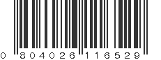 UPC 804026116529