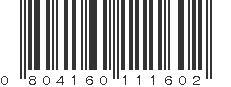 UPC 804160111602